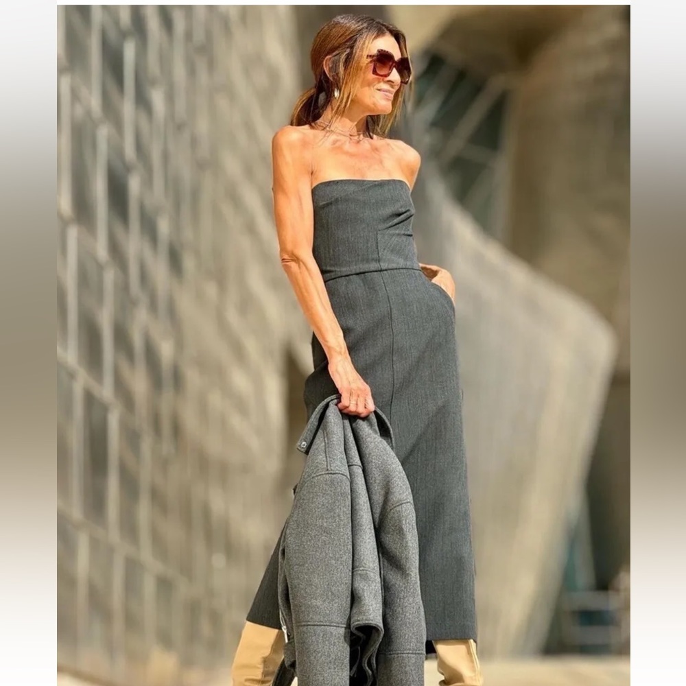 Zara ZW Collection Strapless Dress